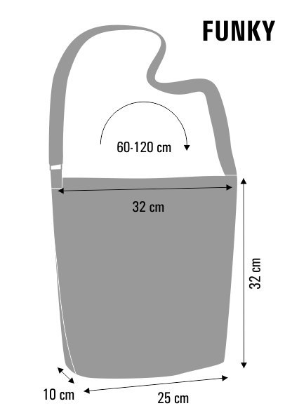 Torba filcowa FUNKY Czarne Koty