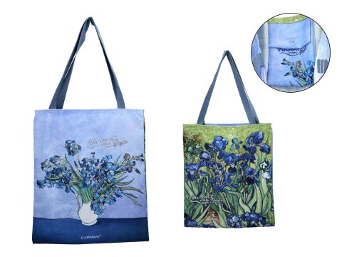 Torba zakupowa na ramię - V. van Gogh, Irysy (CARMANI)