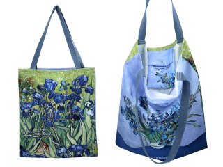 Torba zakupowa na ramię - V. van Gogh, Irysy (CARMANI)
