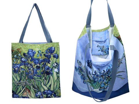 Torba zakupowa na ramię - V. van Gogh, Irysy (CARMANI)