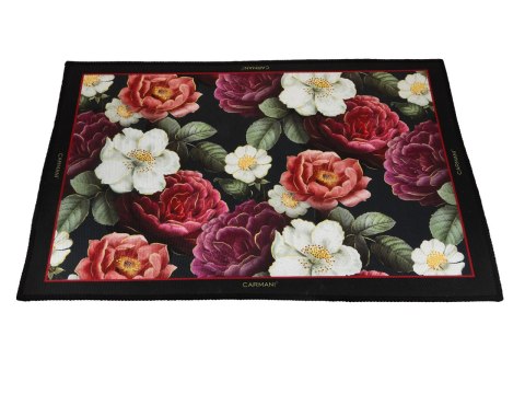 Dywanik do sypialni kwiatowy wzór - Kwiaty Barokowe (CARMANI)