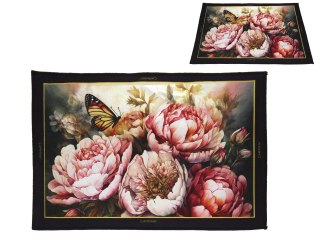 Dywanik do sypialni w kwiaty i z motylem - Kwiaty (CARMANI)