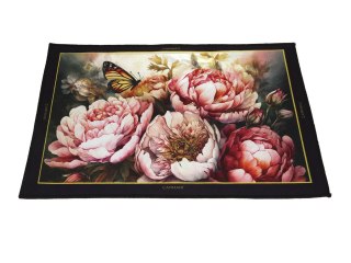 Dywanik do sypialni w kwiaty i z motylem - Kwiaty (CARMANI)
