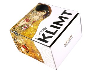 Kubek z ozdobnym pudełkiem - G. Klimt, Pocałunek (CARMANI)