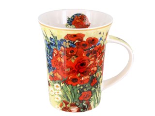 Kubek na prezent - V. van Gogh, Czerwone maki i stokrotki (CARMANI)