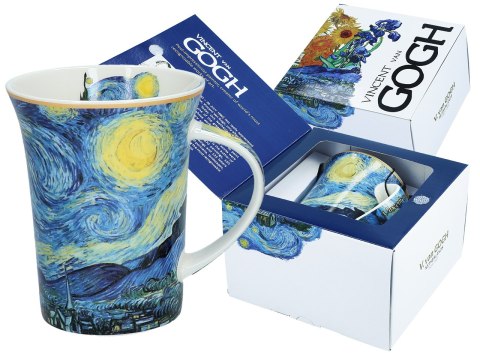 Kubek w pudełku prezentowym 350ml - V. van Gogh, Gwiaździsta noc (CARMANI)