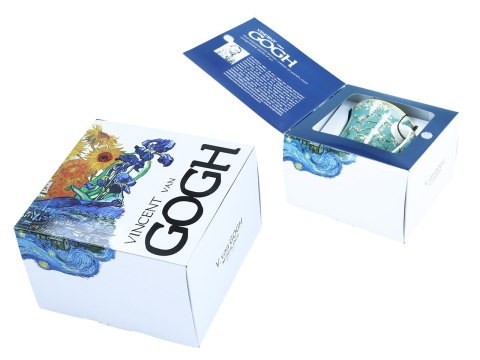 Kubek w pudełku - V. van Gogh, Kwitnący Migdałowiec (CARMANI)