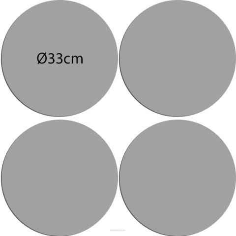 Zestaw podkładek na stół okrągłych 4DG (wersja pogrubiona) - KEMPAS