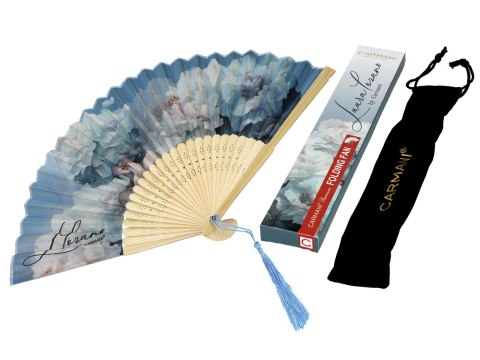 Wachlarz wzór kwiatowy - L. Lozano, Lady's Floral Symphony (CARMANI)