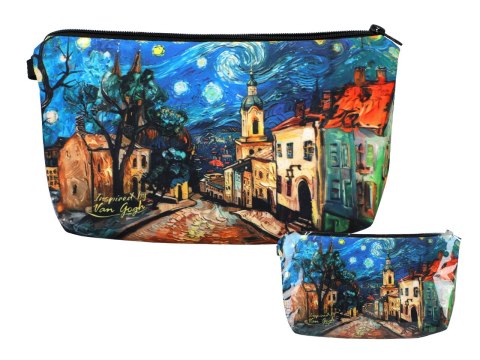 Portfelik duży kosmetyczka - Inspirowane malarstwem V. van Gogh (CARMANI)