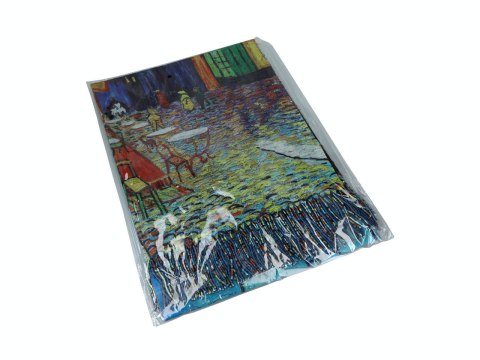 Szal miły w dotyku 70x200 - V. van Gogh, Taras Kawiarni w Nocy (CARMANI)