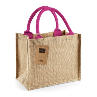 Torba z juty Mini Gift Natural Fuchsia