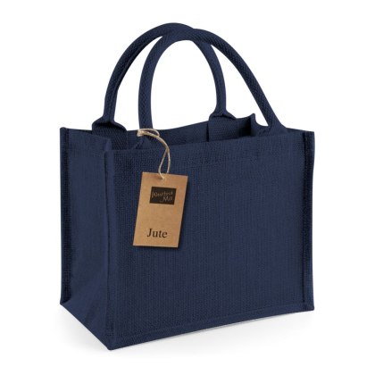 Torba z juty Mini Gift Navy Navy