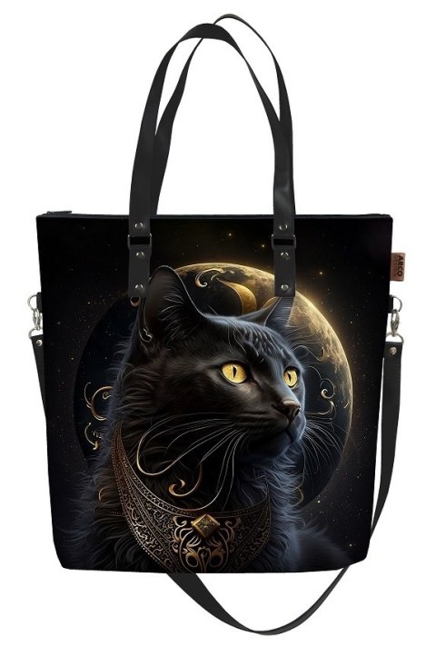 Torba shopperka wzór z kotem