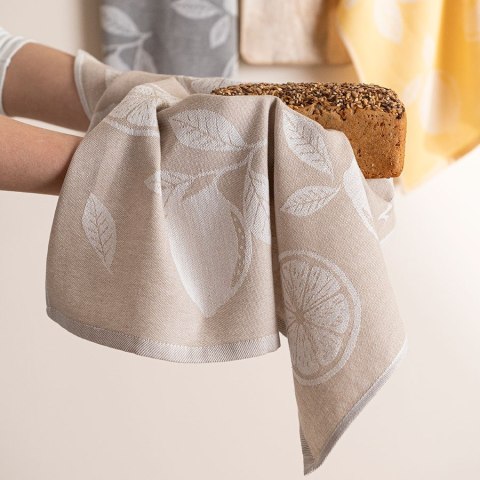 Ścierka kuchenna bawełniana CYTRYNKA, rozmiar 50x70cm, kolor beżowy