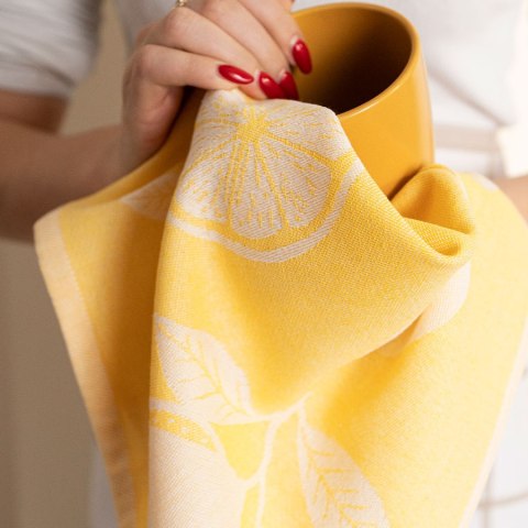 CYTRYNKA Ścierka kuchenna, rozmiar 50x70cm, kolor żółty Markizeta