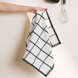 KRATKA Ścierka kuchenna bawełniana, rozmiar 50x70cm, czarny Markizeta