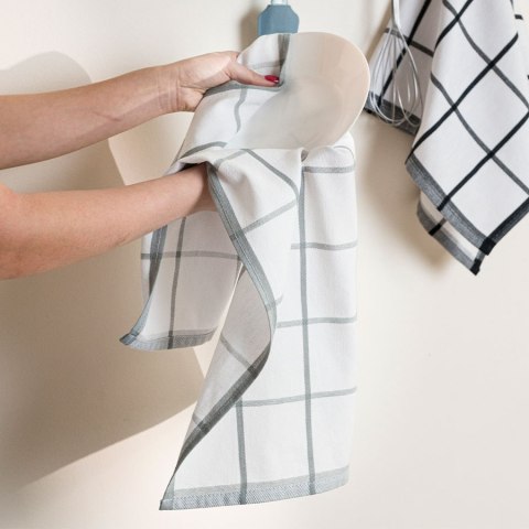 KRATKA Ścierka kuchenna z bawełny Markizeta, rozmiar 50x70cm, kolor szary