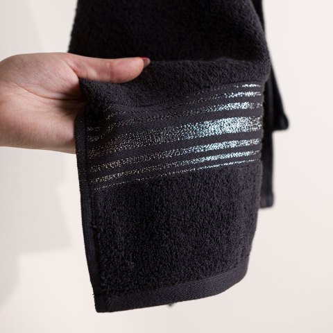 OSKAR Ręcznik bawełniany Markizeta, 50x90cm, kolor czarny