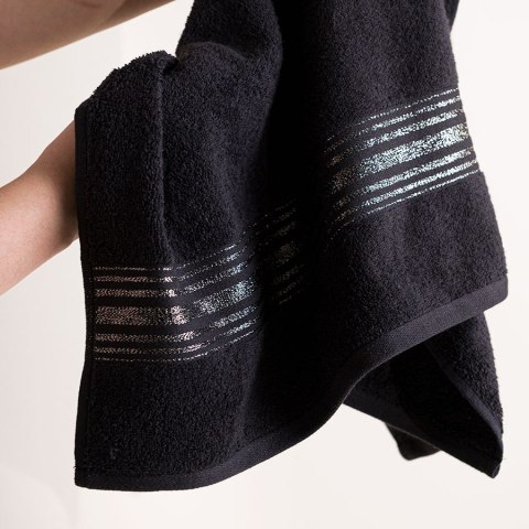 OSKAR Ręcznik kąpielowy Markizeta, 70x140cm, kolor czarny