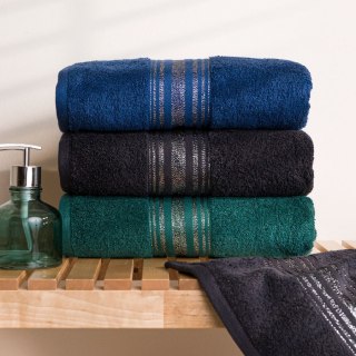 OSKAR Ręcznik kąpielowy bawełniany, 70x140cm, granatowy Markizeta