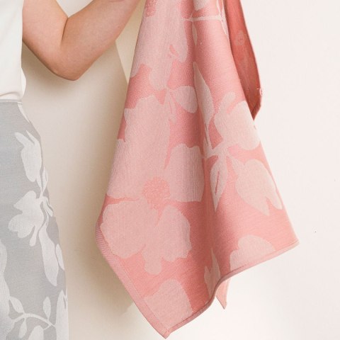 SOFIKO Bawełniana ścierka kuchenna, rozmiar 50x70cm, kolor beżowo-różowy Markizeta