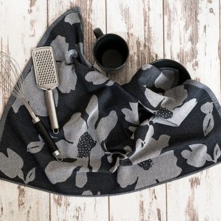 SOFIKO Ścierka kuchenna bawełniana, rozmiar 50x70cm, kolor czarny Markizeta