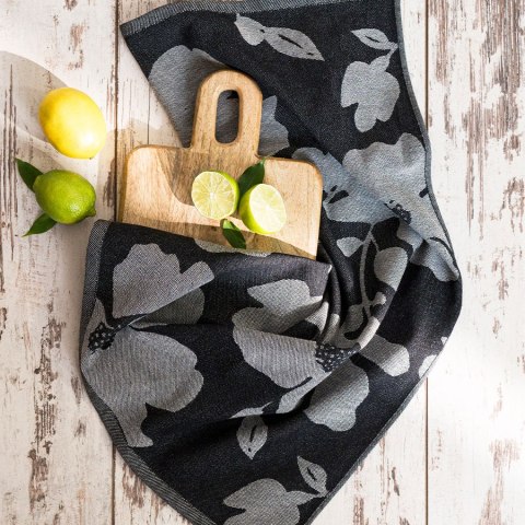 SOFIKO Ścierka kuchenna bawełniana, rozmiar 50x70cm, kolor czarny Markizeta