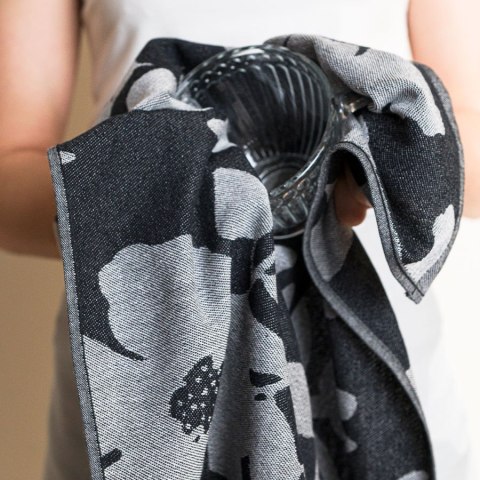 SOFIKO Ścierka kuchenna bawełniana, rozmiar 50x70cm, kolor czarny Markizeta