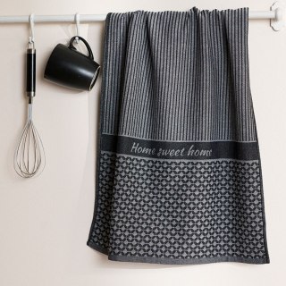 Ścierka kuchenna bawełniana SWEET HOME 50x70 cm czarna 200 g/m²