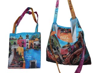 Torba na ramię z kotami - F. Kahlo (CARMANI)