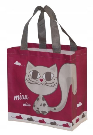 Torba na zakupy KitiKat bordowy 10 litrów