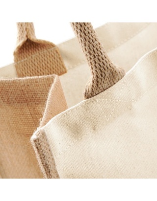 Torba Jutowa/Bawełniana na zakupy Printers Midi Jute Bag Natural 30x30x19