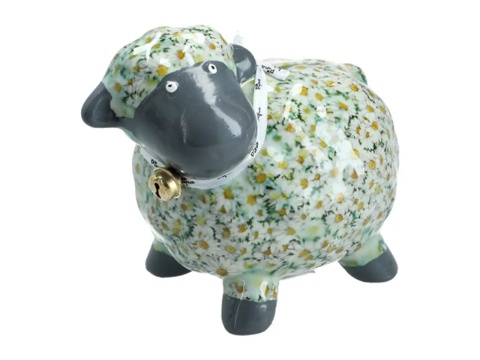 Skarbonka Owca w margaretki
