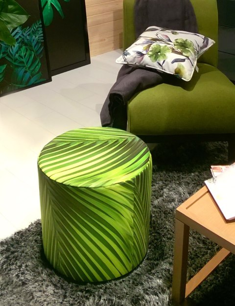 Okrągła pufa dekoracyjna - PALMA