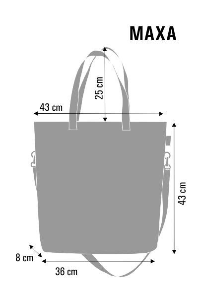 Torba shopper MAXA - Almond