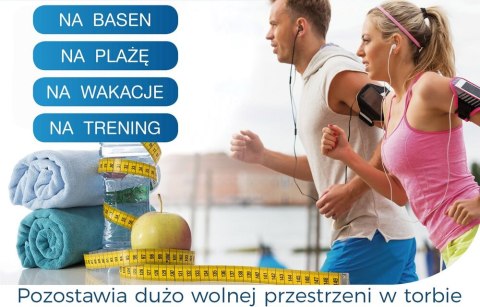 Ręcznik szybkoschnący sportowy AMY 30x30 granatowy