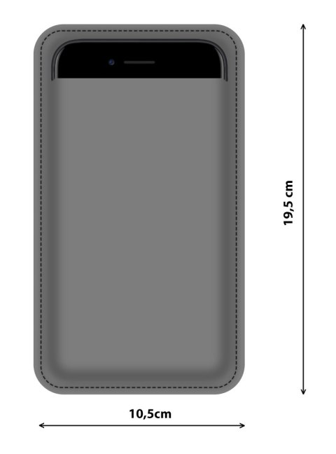 Etui na smartfon XXL antracyt ENIGMA