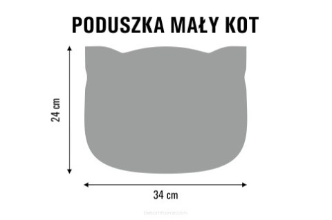 Poduszka podróżna z gumką Kot - Benek