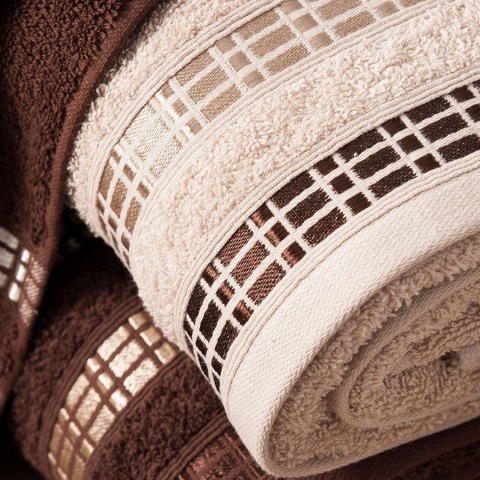 LUXURY Ręcznik bawełniany Markizeta, 50x90cm, kolor beżowy