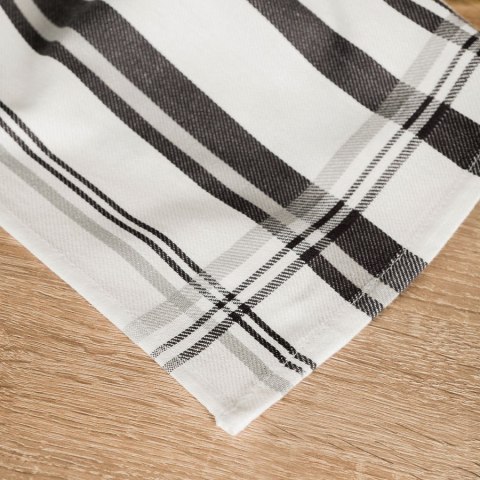 Ścierka kuchenna w paski, rozmiar 50x70cm, kolor szary LINDA