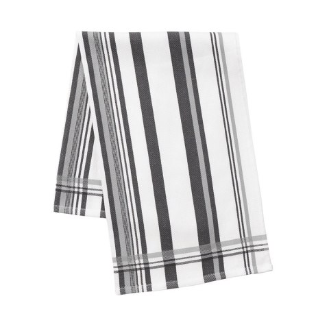 Ścierka kuchenna w paski, rozmiar 50x70cm, kolor szary LINDA