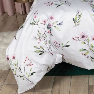 Komplet pościeli z satyny bawełnianej z motywem kwitnącej wiśni 160x200cm