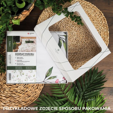 Komplet pościeli z satyny bawełnianej z motywem kwitnącej wiśni 160x200cm