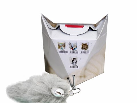 Kubek z kotkami 500ml - Sweety Kitty, pudełko z ogonkiem (CARMANI)